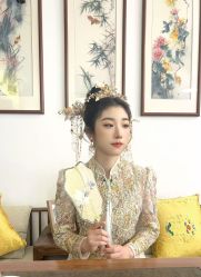 -懿沉香中式嫁衣礼服秀禾服龙凤褂马来褂旗袍总店