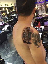 清新-蜉蝣刺青纹身定制