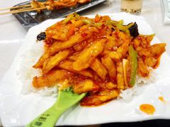 烧茄子盖饭-疆域美食