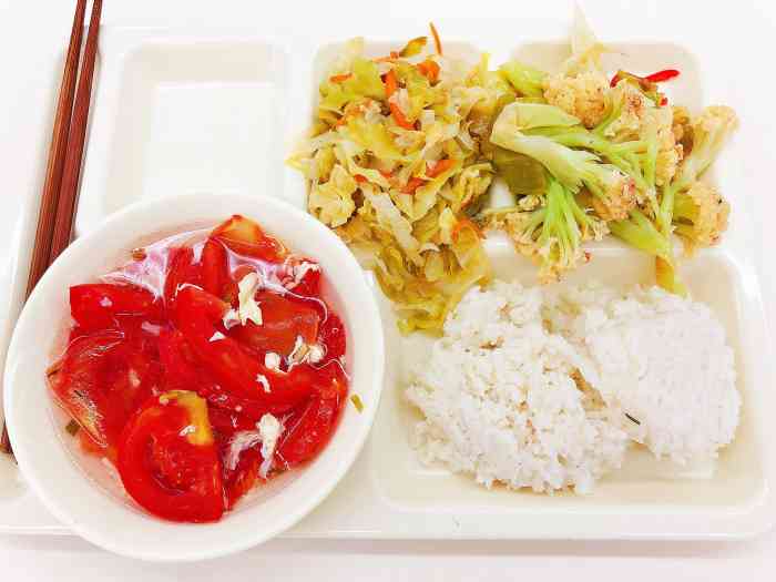 浙大城市学院第二食堂-"放开吃,各种黑暗料理,[微笑]红烧香蕉….