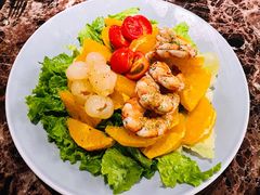 鲜橙老虎虾沙拉-Lets burger非常汉堡·环球风味(蓝色港湾店)
