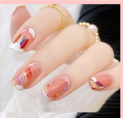 -孔雀手美甲美睫护理