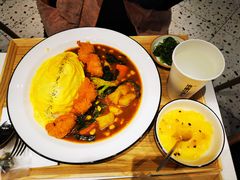 炸鸡块咖喱蛋包饭套餐-池奈·日式咖喱蛋包饭(赛高店)