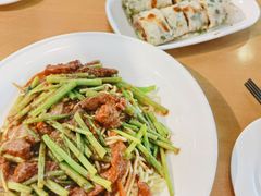 沙茶牛肉炒面-台北楚楚园馅饼粥(虹桥南丰城店)