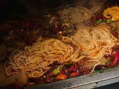 烤鱼＋白面条-探鱼·鲜青椒爽麻烤鱼(广州南沙万达广场店)