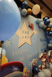 -小鲤鱼生日气球派对会场策划布置