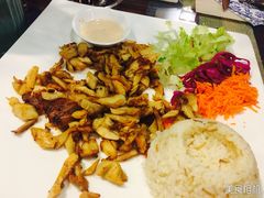 鸡肉多纳转烤肉套餐-伊斯坦布尔土耳其清真咖啡餐厅