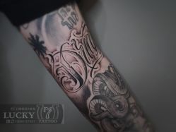 -幸运7纹身刺青Lucky7tattoo