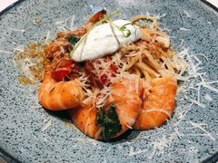 鲜茄茸大虾配马斯卡朋意大利面-BE BRIGHT KITCHEN(正佳广场店)