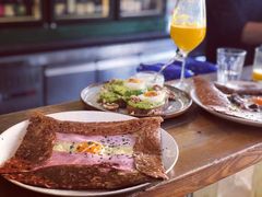 鸡蛋蘑菇熏肉荞麦可丽饼-RAC BAR(安福路店)