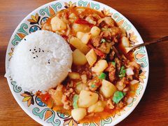 土豆牛肉米饭-歹歹的加个面过油肉拌面