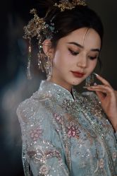 -懿沉香中式嫁衣礼服秀禾服龙凤褂马来褂旗袍总店