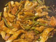 排骨豆角卷子-华盛园卷子王农家菜水库鱼