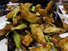 香炒脆皮茄子-宋庄魁元艺术餐厅