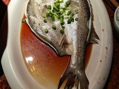 葱椒鲈鱼-绿茶餐厅(蓝色港湾店)
