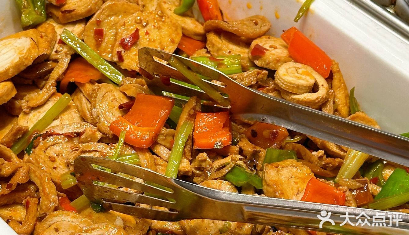 28的素食自助，汉堡包是怎么做的