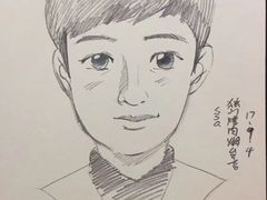 给客人画的卡通画-獨門烤肉(开发区店)