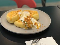 流心奶黄松饼-NokNok Coffee(宽窄巷子店)