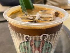 斑兰拿铁（冰）-red donkey coffee