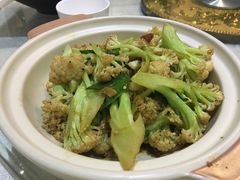 有机菜花炒腊肉-蓬川食府(金海道店)