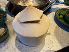 泰国天然椰青-润园四季椰子鸡火锅(海上世界店)
