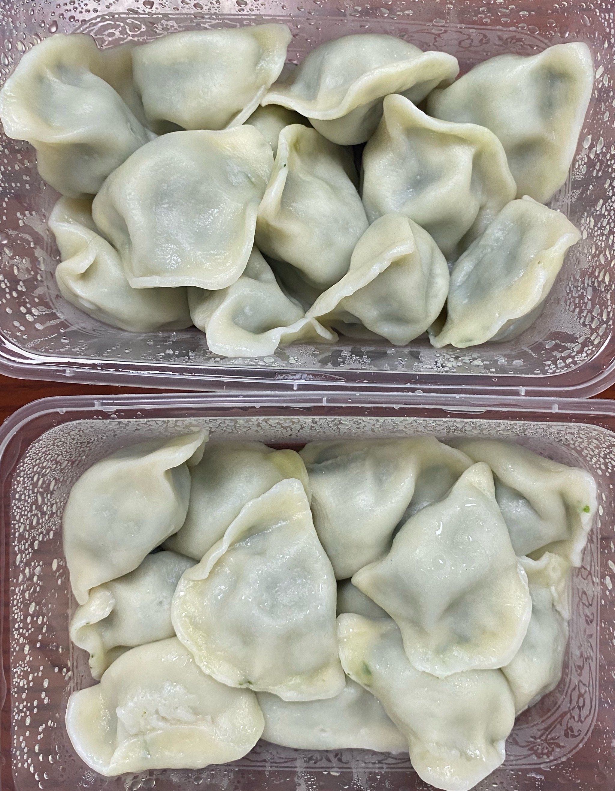 今日份外卖:荠菜肉饺子