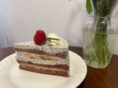 黑芝麻巧克力蛋糕-dokidoki