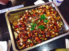宫保鸡丁烤鱼（江团）-锦尚阁烤鱼•天津菜(宣武门胡同店)