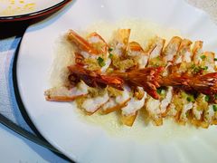 蒜蓉粉丝蒸开边虾-百味馆·海鲜·湛江菜(后海花园店)