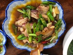 青椒炒烤肉-福海饭店