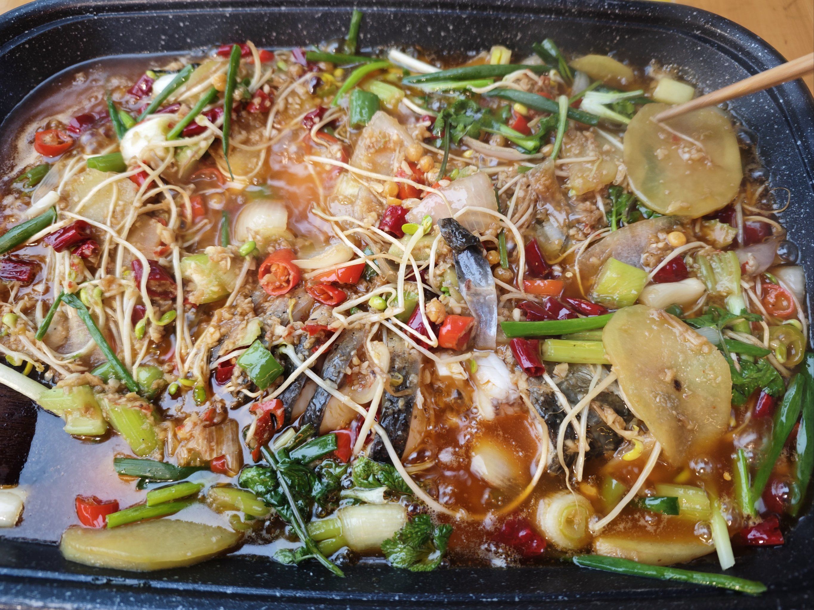 健康好味烤鱼蔬菜