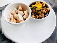 辣酒汁花螺配夏威夷果-木守西溪溪隐餐厅