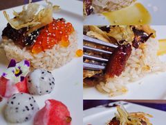 鳗鱼饭配酸梅饭配水果沙拉-马勒别墅·中餐厅