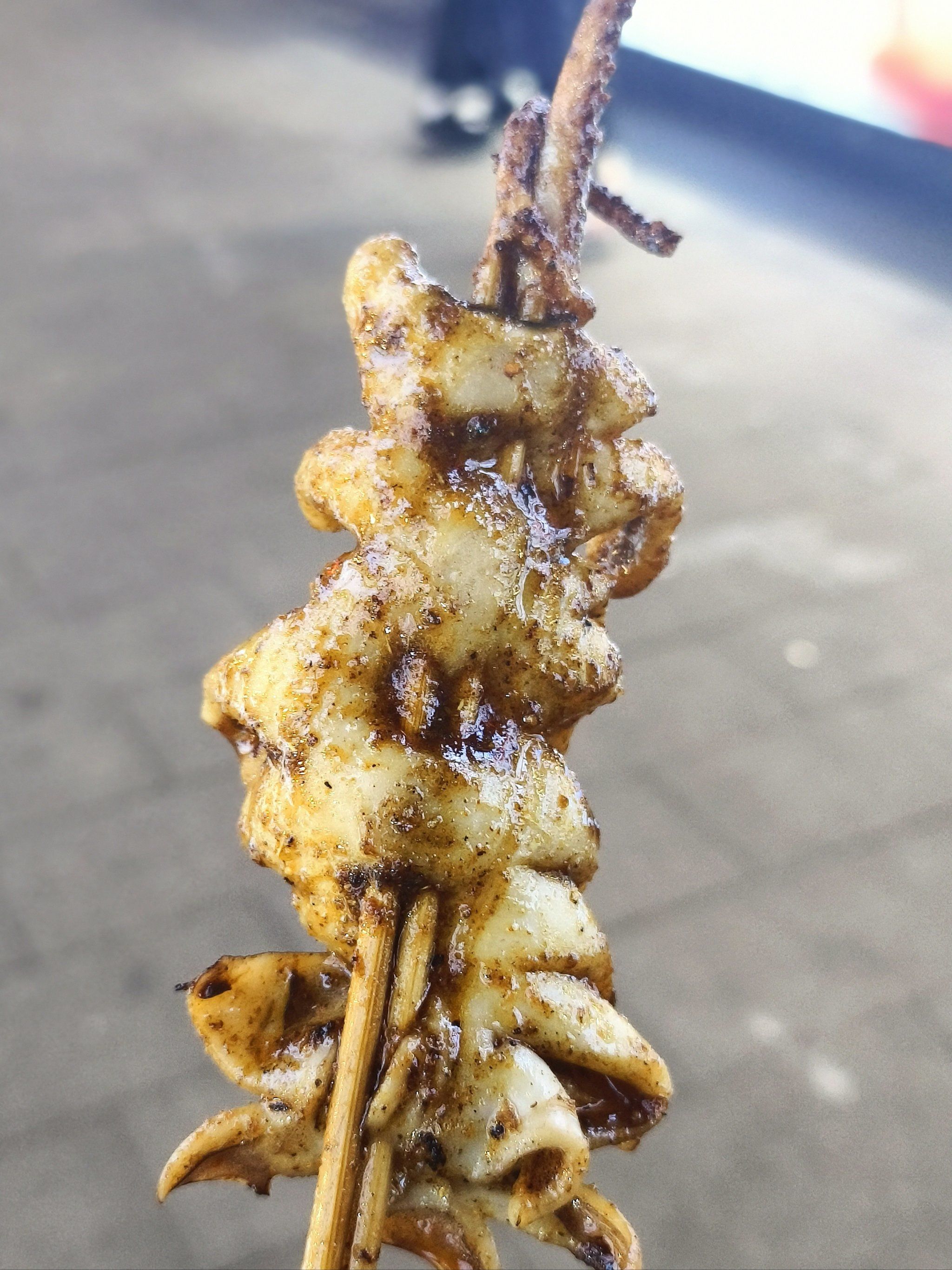 夜市火爆大鱿鱼