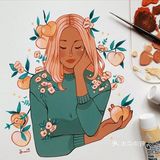😍😍😍美得不要不要的手绘美女插画