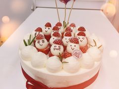 雪人蛋糕8寸-花花卷卷·鲜食蛋糕(静安久光百货店)