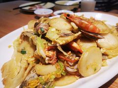 海鲜炒年糕-金海湾海鲜排档(朱家尖店)