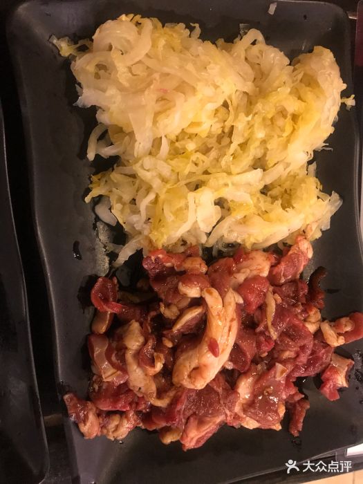 李记涮羊肉烧烤炙子烤肉(上地店)烤酸菜羊肉图片