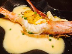 野生明虾海胆蒸蛋-松涛日本料理