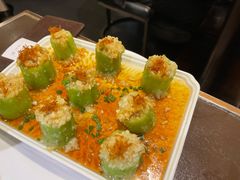 蒜蓉瑶柱蒸丝瓜-有璟阁港式餐厅(国贸商城店)