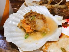 蒜蓉扇贝配蒸米饭-大成铁板烧•板前(复古餐厅石老人店)