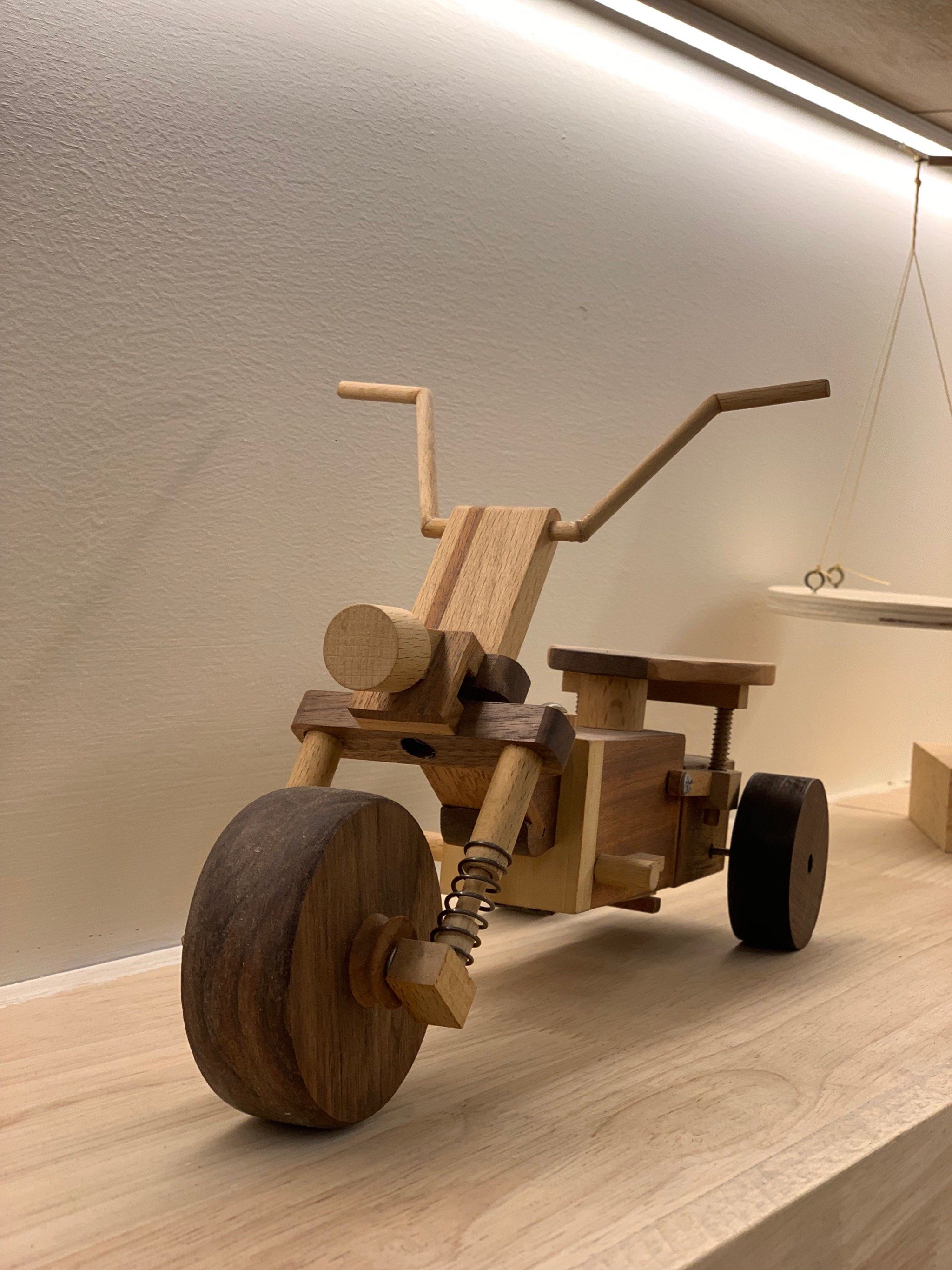 木质摩托车🏍️也太赞啦