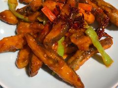 官烧金边鲽鱼-宝轩渔府·老字号海鲜·正宗津菜(水上店)