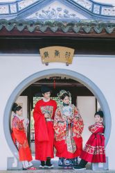 -后宫·古装汉服京剧儿童亲子全家福摄影