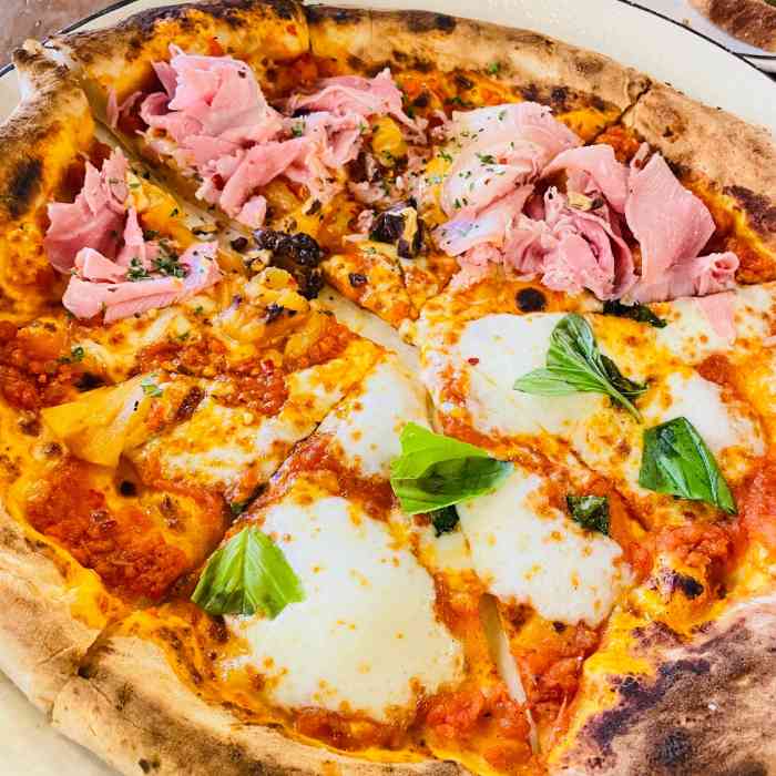 pizza bianca(万象城店)-"环境不错,不是很吵.味道不错,凯撒沙拉很.