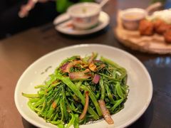马拉盏炒通菜-大头虾越式风味餐厅(光明广场店)