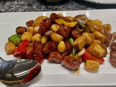 金蒜彩椒牛仔粒-頂好酒家·经典粤菜(海信广场店)