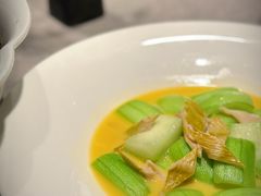 笋干炒丝瓜-木守西溪溪隐餐厅