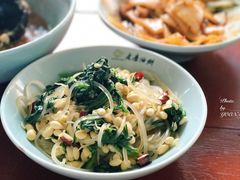 菠菜豆芽拌粉条-老磨油饼(高陵店)