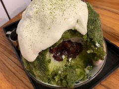 抹茶生乳かき氷-WONDER ICE 萬得冰田(建設路总店)